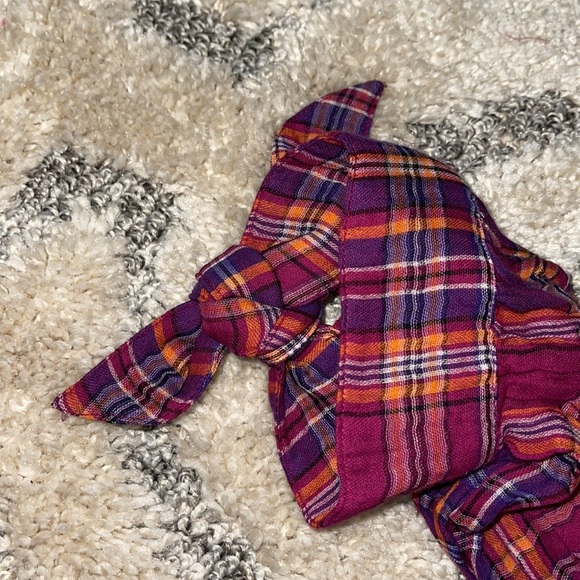 Anthropology Boho Plaid tiered Maxi Dress Can fit upto Large NWT - Picture 7 of 9